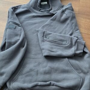 Comfrt Label Unisex Charcoal Utility Hoodie